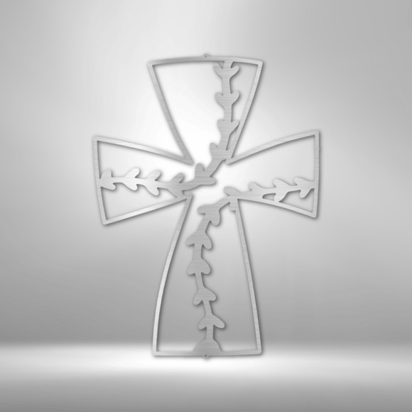 Faith In Baseball Metal Art Steel Sign Laser Cut Powder Coated Home & Office Met